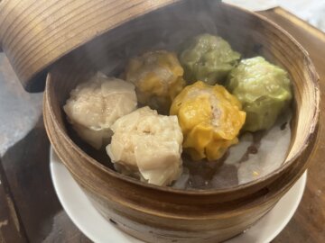 人気の飲茶・点心:焼売3種盛り