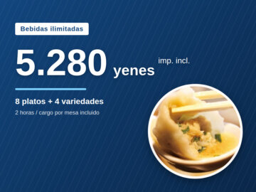 image for Bebidas ilimitadas 5.280 yenes en Roppongi｜4 variedades, 8 platos｜GYOPAO