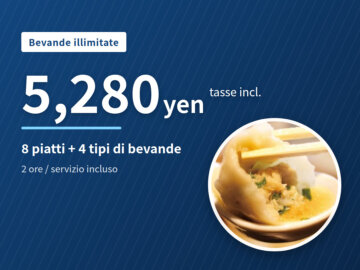 image for 5,280 yen bevande illimitate a Roppongi｜4 tipi di bevande, 8 piatti｜GYOPAO